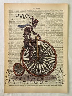 Vintage Dictionary page art