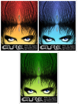 The Cure set of 3, nights one, two and three (red, blue, green)