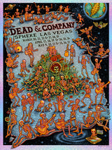 Dead at the Sphere 2025 FOIL tour poster