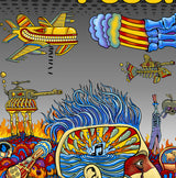 PUSCIFER- (yellow submarine) plus signed foil ticket