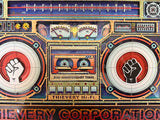 THIEVERY CORPORATION 30th Anniversary Lasercut with shimmer foil "BloomBox"