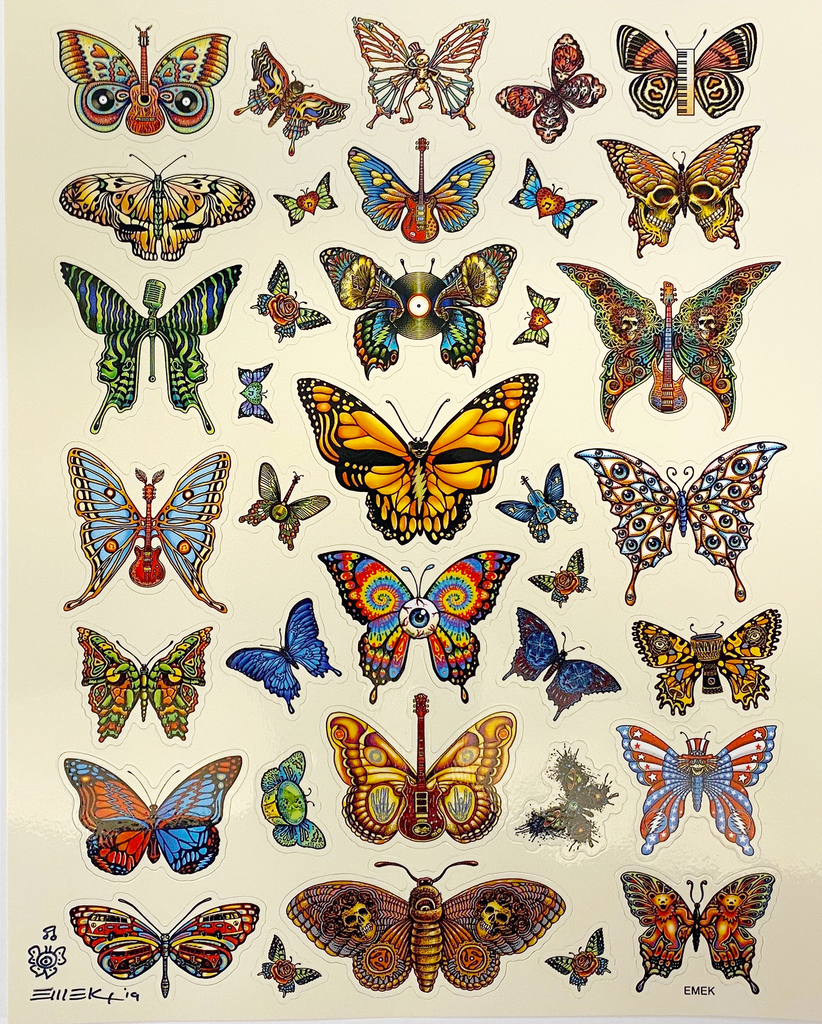 Dead Butterflies Stickers • Signed – Emek Studios