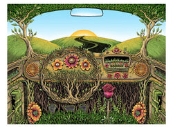 Flower Car • Mini Print