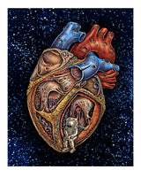 Space Heart • Mini Print