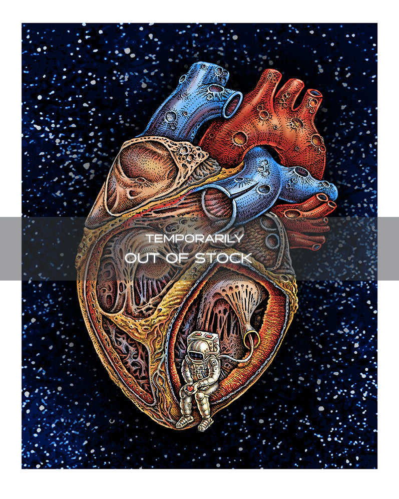 Space Heart • Mini Print – Emek Studios